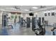 Well-equipped fitness center with modern machines and plenty of natural light at 13549 Old Creek Ct, Parrish, FL 34219