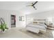Bright bedroom features neutral decor, closet access, and lots of natural light at 1527 Buoy Ln, Osprey, FL 34229