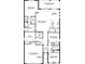 Detailed floor plan showcasing the layout of the home, including the bedrooms, kitchen, and living areas at 17805 Pastureland Ave, Lakewood Ranch, FL 34211