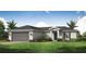 Charming single-story home with a two-car garage, landscaped front yard, and covered entryway at 2081 Basin St, Port Charlotte, FL 33952