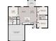 Detailed floor plan showcasing layout of bedrooms, living areas, kitchen, and garage at 23440 Avacado Ave, Punta Gorda, FL 33980
