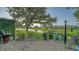Beautiful backyard featuring a water view and a spacious patio area surrounded by lush greenery at 387 Eden Dr Dr, Englewood, FL 34223