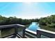 Picturesque water view surrounded by lush greenery and clear skies, from the community's scenic overlook at 387 Eden Dr Dr, Englewood, FL 34223