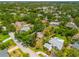 Aerial view of property showcasing its mature trees and backyard at 4253 Prairie View Dr, Sarasota, FL 34232