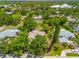 Aerial view of property showcasing its mature trees and backyard at 4253 Prairie View Dr, Sarasota, FL 34232