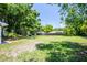 Expansive backyard featuring lush green grass and mature trees at 4253 Prairie View Dr, Sarasota, FL 34232