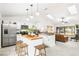 Bright kitchen boasting stainless steel appliances, a wooden island, and an open layout at 4253 Prairie View Dr, Sarasota, FL 34232