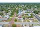 An aerial view of the home's neighborhood with brick roads and nearby thoroughfare at 440 42Nd N St, St Petersburg, FL 33713