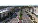 Aerial view of the shopping center and surrounding streets at 4696 Del Sol Blvd, Sarasota, FL 34243