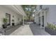Spacious backyard featuring a paved patio area perfect for outdoor entertaining at 815 N East Ave, Sarasota, FL 34237