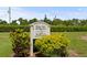 Kings Point Garden Club members only sign at 1111 Harefield Cir, Sun City Center, FL 33573