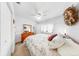 Bright primary bedroom with built-ins and a neutral color scheme at 17 Braden Castle Dr, Bradenton, FL 34208