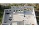 Aerial view of the unfinished interior of a single-Gathering home showing the layout and block walls at 17461 Dudley Ave, Port Charlotte, FL 33954