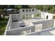 Overhead view of an incomplete home interior with cinder block walls indicating room divisions at 17461 Dudley Ave, Port Charlotte, FL 33954