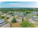 Aerial view of community showcasing its well-spaced homes, lush landscaping, and tranquil environment at 1906 Canterbury Ln # 16, Sun City Center, FL 33573