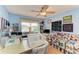 Cozy bedroom with a decorative quilt, offering a warm and inviting atmosphere at 1906 Canterbury Ln # 16, Sun City Center, FL 33573