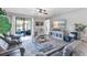 Spacious living room featuring sliding glass doors to the outside and comfortable seating at 2334 50Th Street E Cir, Palmetto, FL 34221