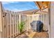 Private patio with a grill, surrounded by a fence, perfect for outdoor cooking and relaxation at 2906 63Rd W St # 206, Bradenton, FL 34209