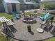 Backyard firepit with Adirondack chairs, perfect for outdoor entertaining at 3060 Courtland St, Sarasota, FL 34237