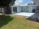 Spacious back patio with sliding glass doors, perfect for outdoor entertaining at 3673 Somerville Dr # 1510, Sarasota, FL 34232