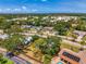 Expansive aerial shot showcasing a neighborhood with lush greenery and blue skies above at 4155 Center Gate Blvd, Sarasota, FL 34233