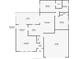 Detailed floor plan showcasing the layout, room dimensions, and lanai location of this home at 4155 Center Gate Blvd, Sarasota, FL 34233