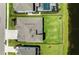 Aerial shot of a home with a spacious backyard and a view of the lake at 4430 Pond Brook Ct, Bradenton, FL 34211