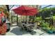 Spacious screened patio with a dining table, grill, and comfortable seating, perfect for entertaining at 4612 4Th E Ave, Bradenton, FL 34208