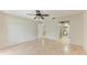 Open bedroom with connecting bathroom and wood floors at 5109 28Th W St, Bradenton, FL 34207