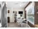 Charming dining area with a white table and chairs, perfect for casual meals and gatherings at 8638 Bessemer Ave, North Port, FL 34287