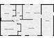 Simplified floor plan of a residence, showing the room arrangements and spatial relationships for layout understanding at 928 Pineland Ave, Venice, FL 34285