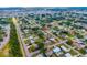 Aerial view of a residential area with single-Gathering homes, swimming pools, and convenient access to amenities at 928 Pineland Ave, Venice, FL 34285