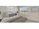 Cozy bedroom featuring neutral colors and plenty of natural light at 10820 Gentle Current Way, Parrish, FL 34219