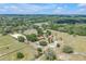 Wide aerial perspective showcasing the property's layout and features at 12714 Tyler Run Ave, Odessa, FL 33556