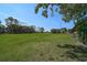 Expansive parcel of land featuring verdant grass, mature trees, and a clear view of the horizon at 16918 Waterline Rd, Bradenton, FL 34212