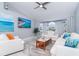 Cozy living room with plush seating, modern decor, and bright natural light at 217 Mariner Ln, Rotonda West, FL 33947