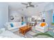 Open-concept living area with stylish furnishings and seamless transition to the kitchen at 217 Mariner Ln, Rotonda West, FL 33947