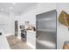 Sleek kitchen featuring stainless steel appliances, contemporary cabinets, and ample countertop space at 2314 Floyd St, Sarasota, FL 34239