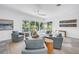 Cozy living room with ample natural light, comfortable seating, and stylish decor at 2314 Floyd St, Sarasota, FL 34239