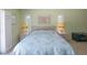 Bright main bedroom featuring tile floors, neutral paint color, and shuttered windows at 417 Park Lane Dr, Venice, FL 34285