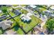 Beautiful aerial view of the property showcasing its landscaping, surrounding neighborhood and nearby streets at 4519 Brooksdale Dr, Sarasota, FL 34232