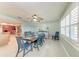 Dining room includes seating for six and is next to the kitchen, creating an open floor plan at 4907 18Th W Ave, Bradenton, FL 34209