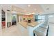 Kitchen featuring granite countertops and stainless steel appliances and bar stool seating at 4907 18Th W Ave, Bradenton, FL 34209
