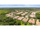 Aerial view of a residential neighborhood featuring lush trees and a beautiful neighborhood at 5866 Guarino Dr, Sarasota, FL 34238