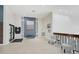 Lobby with blue accent wall, seating, and front door at 6372 Palma Del Mar S Blvd # 503, St Petersburg, FL 33715