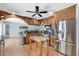 Modern kitchen with stainless steel appliances, ample cabinet space, and granite countertops at 7913 19Th Avenue W Dr, Bradenton, FL 34209