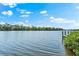 Scenic water view featuring a serene waterway with a private dock extending into the water at 8234 Midnight Pass Rd, Sarasota, FL 34242