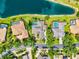 Beautiful aerial of homes, waterfront, community at 8930 Bloomfield Blvd, Sarasota, FL 34238
