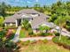 Stunning home exterior with well-manicured landscaping and charming architectural details at 8930 Bloomfield Blvd, Sarasota, FL 34238