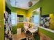 Bathroom featuring green walls, mirror, and a single sink with storage at 1019 10Th W Ave, Bradenton, FL 34205